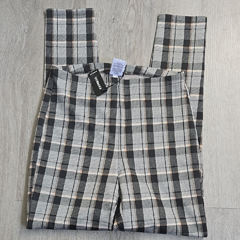 EXPRESS Skinny Plaid Dress Pants Size SP - Picture 6 of 6